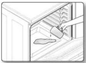 SAMSUNG NE59J3420SB - How to set the oven for steam-cleaning - 1