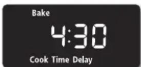 SAMSUNG NE59J3420SB - How to set the oven for delay timed cooking - 3