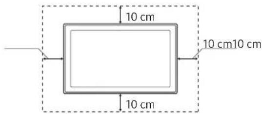 SAMSUNG UE55NU7096U - Ventilación adecuada del televisor - 2