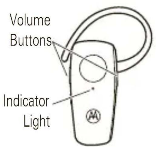 MOTOROLA H525 - set volume buttons - 1