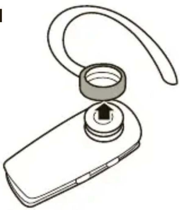 MOTOROLA H525 - Utilisation du crochet d'oreille - 1