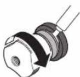 YAMAHA AS2200 - 2Ziehen Sie den Knopf fest. - 1