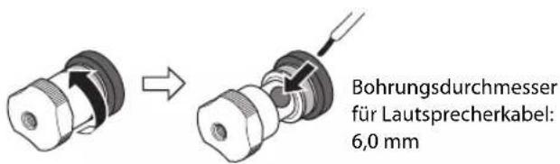 YAMAHA AS2200 - ■Lautsprecherkabel einsetzen - 2