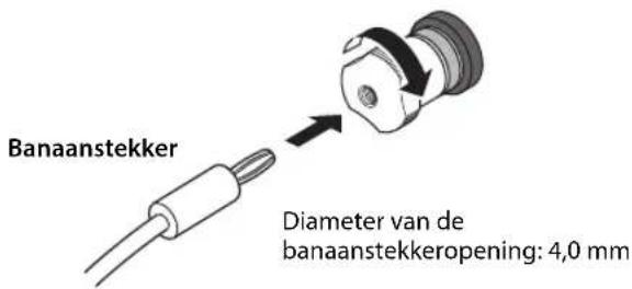 YAMAHA AS2200 - Draait eerst de knop op de SPEAKERS-aansluiting vast en steek verrolgens de banaanstekker in de kop van de knop. - 1