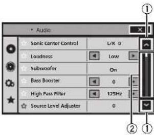 PIONEER AVHX5600BHS - Operatingthescrollicon andthescrubberbar - 1