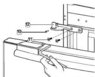 SAMSUNG RF266AEWP - Disassemble the Refrigerator doors - 3