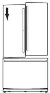 SAMSUNG RF266AEWP - MAKING MINOR ADJUSTMENTS BETWEEN DOORS - 1