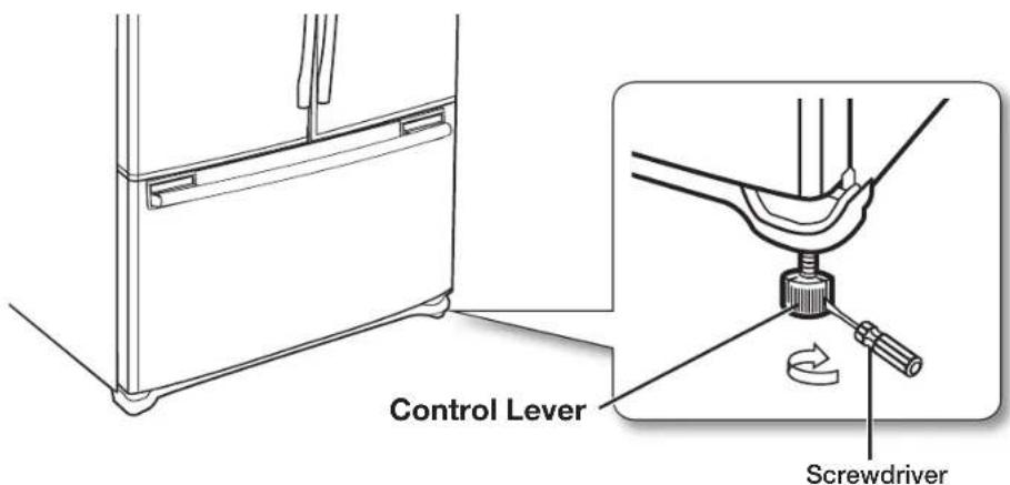 SAMSUNG RF266AEWP - When the Left door is higher than the Right door. - 1