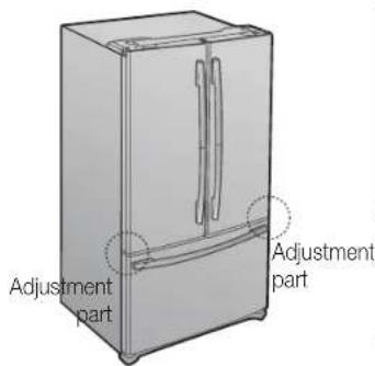 SAMSUNG RF266AEWP - MAKING MINOR ADJUSTMENTS BETWEEN DOORS - 2