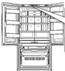 SAMSUNG RF266AEWP - Utilisation du Refrigerateur à portes françaises SAMSUNG - 1
