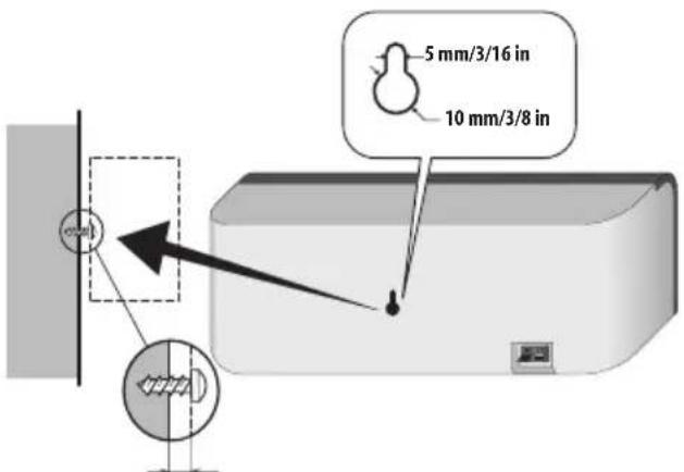 PIONEER HTS260 - Wall mounting the center speaker - 1