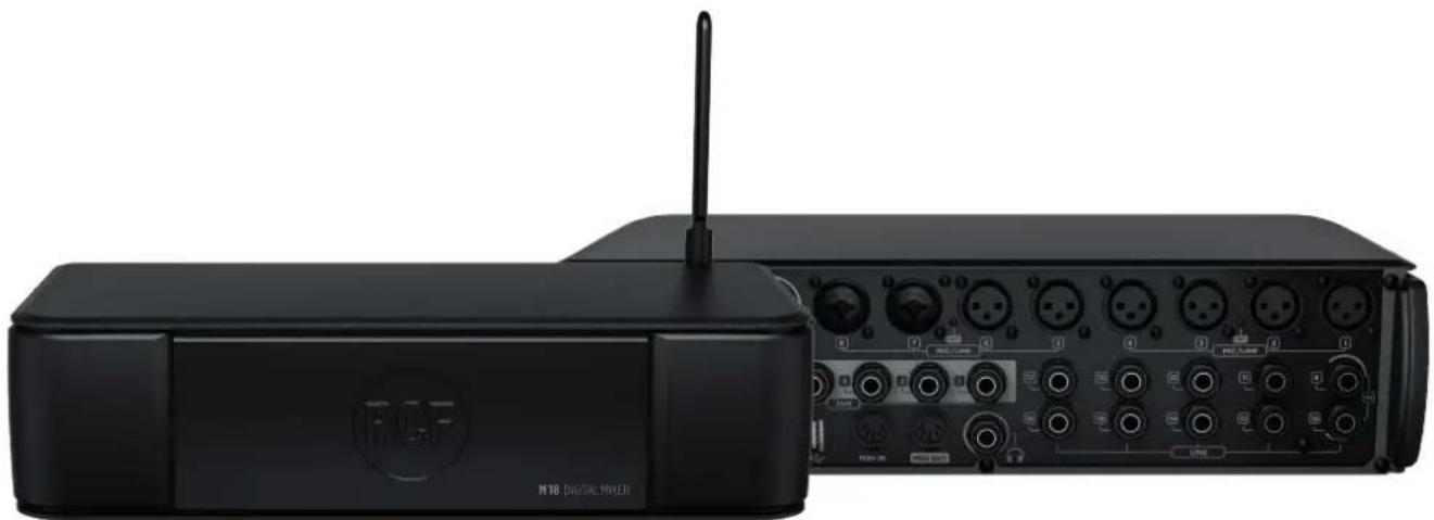 RCF M18 - Entrées ligne LINE 9 et 10 avec fonction hiz commutable. - 1