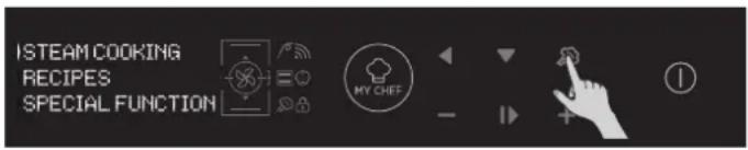 HOOVER HOXP0147BI - Betrieb im Modus Dampfgaren - 1