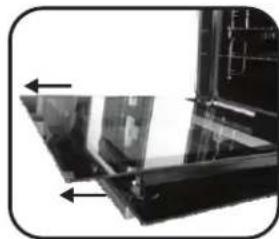 HOOVER HOXP0147BI - REMOVAL AND CLEANING OF THE GLASS DOOR - 5