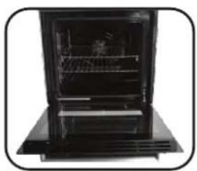 HOOVER HOXP0147BI - ENLÉVEMENT ET NETTOYAGE DE LA PORTE VITRÉE - 1