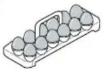 LG GRB207TUJA - Egg box (Depends on model) - 2