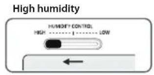 LG GRB207TUJA - Humidity control in the vegetable compartment (Applicable to some models only) - 1