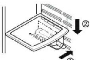 LG GRB207TUJA - In case of inserting the wine holder : - 1