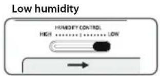 LG GRB207TUJA - Humidity control in the vegetable compartment (Applicable to some models only) - 2