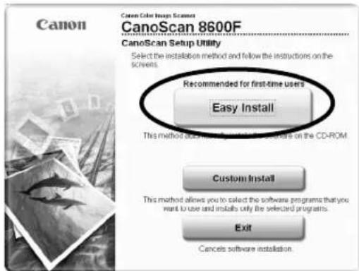 CANON CanoScan 8600F - Nach Abschluss der Installation klichen Sie auf [Restart] (Neustart) um den Computer neu zu starten. - 1