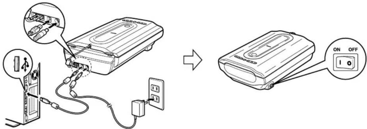 CANON CanoScan 8600F - De scanner aansluten - 1