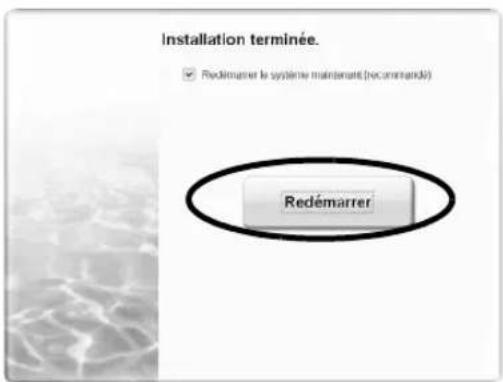 CANON CanoScan 8600F - Une fois l'installation terminée, cliquez sur [Redémarrer] pour relancer votre ordinateur. - 1