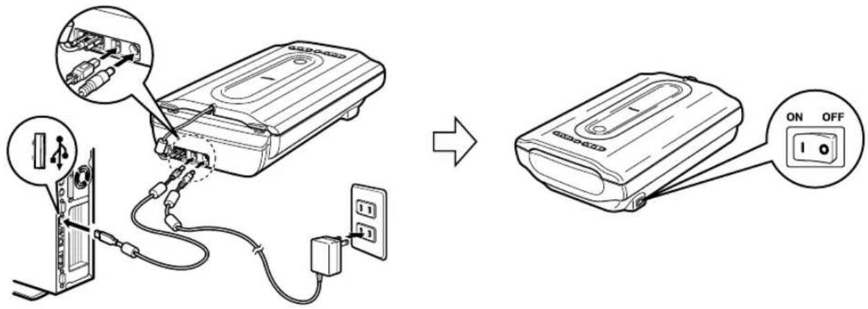 CANON CanoScan 8600F - Raccordement du scanner - 1