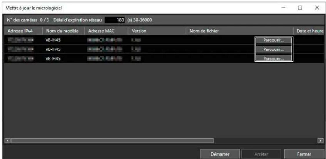 CANON VBH730F Mk II - Spécifiez le fichier de micrologiciel. - 1