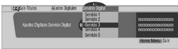PIONEER PDP4340HD - Selección de la subtitulación digital - 1