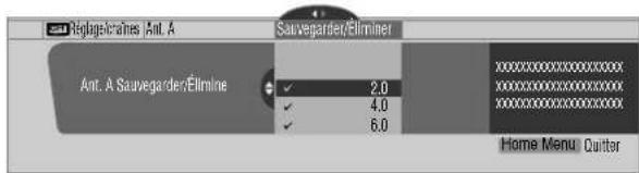 PIONEER PDP4340HD - Réglage pour que soient ignorés certains canaux - 1