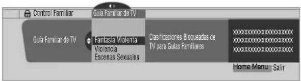 PIONEER PDP4340HD - Configuración de las guías famíarias de TV (Guiás de TV) - 1