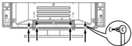 PIONEER PDP4340HD - Attaching speed clamps to the main unit - 1