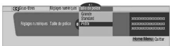 PIONEER PDP4340HD - Sélection des paramètres du sous-titrage codé numérique - 1