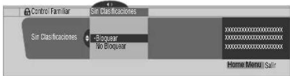 PIONEER PDP4340HD - Bloqueo de programas de TV no clasificados (NR) - 1