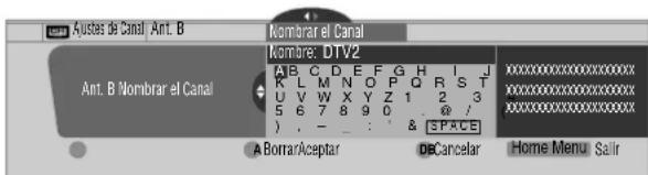 PIONEER PDP4340HD - Cambio de los nombres de los canales de TV - 2