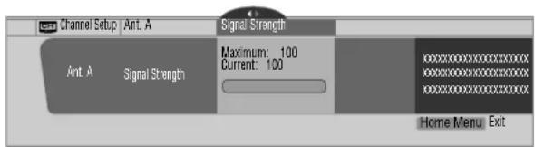 PIONEER PDP4340HD - Checking signal strength - 1