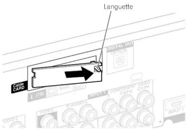 PIONEER PDP4340HD - Introduction de la carte pour cable - 1