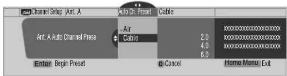 PIONEER PDP4340HD - Using Auto Channel Preset - 1