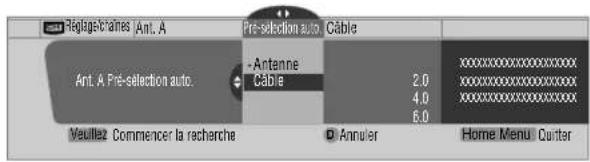 PIONEER PDP4340HD - Utilisation de la pré-sélection automatique de canal - 1