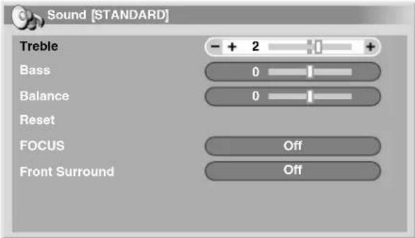PIONEER PDP4340HD - Sound adjustments - 1
