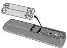 PIONEER PDP4340HD - Instalacion de las pilas - 2