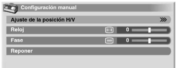 PIONEER PDP4340HD - Ajuste manual de las posiciones y reloj de las imagenes (modo PC solamente) - 1