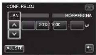 JVC Everio GZEX250 - Ajuste del reloj - 3