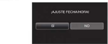 JVC Everio GZEX250 - Ajuste del reloj - 2