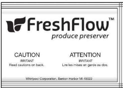 WHIRLPOOL GSC25C4EYW - CAUTION: IRRITANT - 2