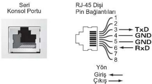 DELL PowerConnect W620 - Seri Konsol Portu - 1