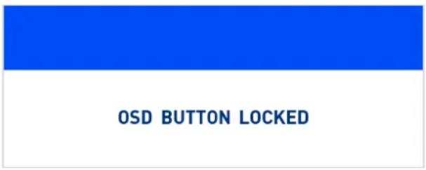 Planar PXN2490MW - OSD lock Out Function - 1