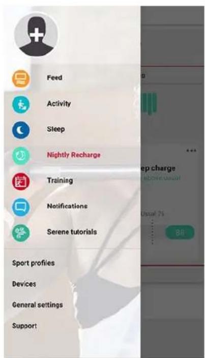 POLAR Pacer - Nightly recharge dans l'application polar flow - 1