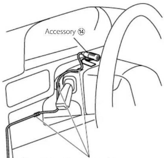 KENWOOD DNX8032BT - Installing the Microphone Unit - 1