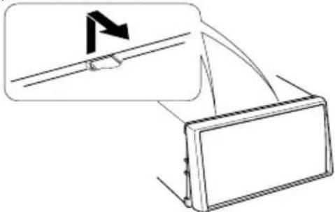 KENWOOD DNX8032BT - Removing the Hard Rubber Frame (escutcheon) - 3